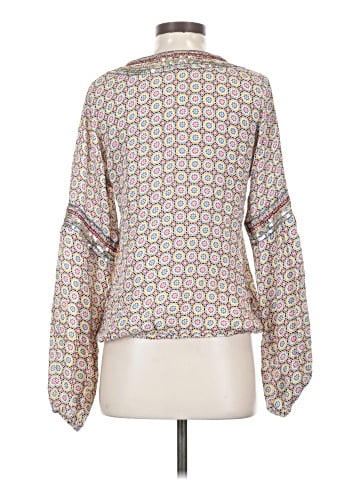 Taj by Sabrina Crippa Long Sleeve Silk Top (view 2)