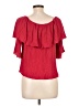 Cha Cha Vente Red Short Sleeve Blouse Size L - photo 2