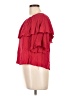 Cha Cha Vente Red Short Sleeve Blouse Size L - photo 5