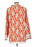 Escapada 100% Rayon Orange 3/4 Sleeve Blouse Size L - photo 2