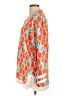 Escapada 100% Rayon Orange 3/4 Sleeve Blouse Size L - photo 5