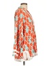 Escapada 100% Rayon Orange 3/4 Sleeve Blouse Size L - photo 4