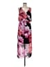 Nine West 100% Polyester Floral Pink Cocktail Dress Size 8 - photo 1