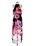 Nine West 100% Polyester Floral Pink Cocktail Dress Size 8 - photo 2