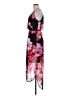 Nine West 100% Polyester Floral Pink Cocktail Dress Size 8 - photo 5