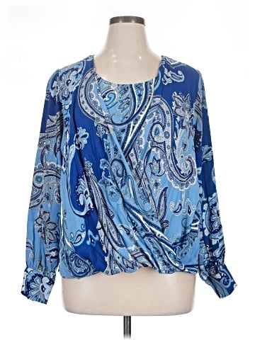 Karen Kane Long Sleeve Blouse (view 1)