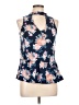 Alya Blue Sleeveless Blouse Size L - photo 1