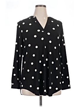 Anne Klein Long Sleeve Polo