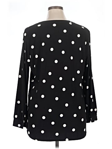 Anne Klein Long Sleeve Polo (view 2)