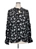 Torrid 100% Polyester Black Long Sleeve Blouse Size 2X Plus (2) - photo 1