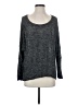 Bar III Gray Long Sleeve Top Size S - photo 1