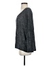 Bar III Gray Long Sleeve Top Size S - photo 5
