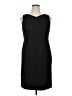 Talbots Solid Black Cocktail Dress Size 14 - photo 1