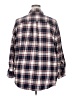 Old Navy 100% Cotton Plaid Blue 3/4 Sleeve Button-Down Shirt Size 2X - photo 2
