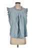 Dreamers Blue Sleeveless Blouse Size S - photo 1