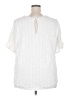 Torrid Ivory Short Sleeve Blouse Size 2X Plus (2) - photo 2