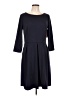 Merona Solid Black Casual Dress Size L - photo 1