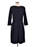 Merona Solid Black Casual Dress Size L - photo 2