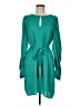 BCBGMAXAZRIA 100% Polyester Solid Teal Casual Dress Size M - photo 1