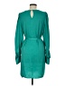 BCBGMAXAZRIA 100% Polyester Solid Teal Casual Dress Size M - photo 2