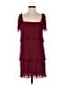 DKNY 100% Polyester Burgundy Cocktail Dress Size 2 - photo 1