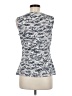 Ann Taylor Factory Silver Sleeveless Blouse Size M - photo 2