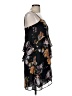 Topshop 100% Polyester Floral Black Cocktail Dress Size 6 - photo 4