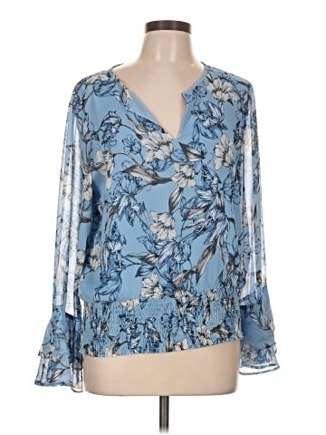 White House Black Market 3/4 Sleeve Blouse (view 1)