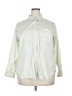 Old Navy 100% Cotton Green 3/4 Sleeve Button-Down Shirt Size 2X - photo 1
