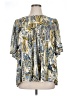 Maurices 100% Rayon Blue 3/4 Sleeve Blouse Size 1X - photo 1