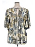 Maurices 100% Rayon Blue 3/4 Sleeve Blouse Size 1X - photo 2
