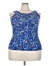 Calvin Klein Blue Sleeveless Blouse Size XL - photo 1