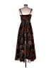Hutch 100% Polyester Floral Black Green Cocktail Dress Size 4 - photo 2