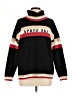 Lou & Grey Stripes Black Turtleneck Sweater Size M - photo 1