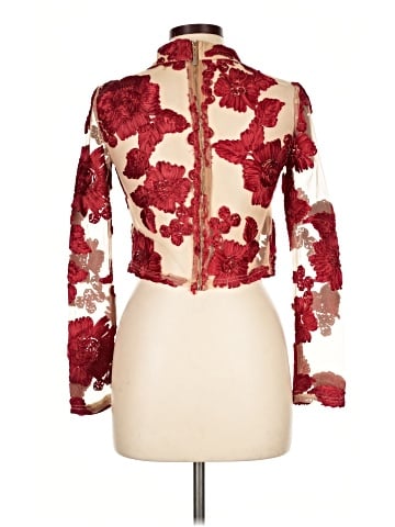 Akira Chicago Red Label Long Sleeve Blouse (view 2)