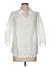 Tibi 100% Cotton Ivory 3/4 Sleeve Blouse Size 8 - photo 1