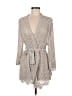 Pol 100% Polyester Gray Cardigan Size M - photo 1
