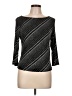 Xscape Black 3/4 Sleeve Top Size L - photo 1
