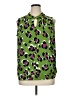 Worthington Animal Print Green Sleeveless Blouse Size 1X - photo 1