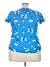 Hilary Radley 100% Polyester Blue Short Sleeve Blouse Size XL - photo 2