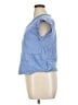 Sigrid Olsen 100% Cotton Blue Short Sleeve Top Size XL - photo 5