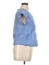 Sigrid Olsen 100% Cotton Blue Short Sleeve Top Size XL - photo 4