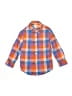 Cat & Jack 100% Cotton Plaid Orange Long Sleeve Button-Down Shirt Size 4 - 5 - photo 1