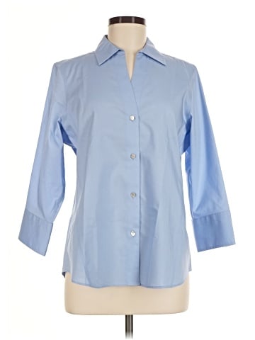 Foxcroft 3/4 Sleeve Button-Down Shirt (view 1)