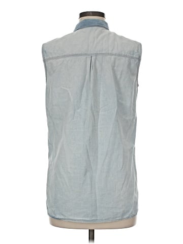 Madewell Sleeveless Chambray Shirt (view 2)
