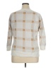 Ann Taylor LOFT Outlet 100% Cotton Checkered-gingham Ivory Pullover Sweater Size XL - photo 2