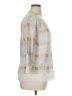 Ann Taylor LOFT Outlet 100% Cotton Checkered-gingham Ivory Pullover Sweater Size XL - photo 4