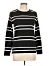 J.Crew 100% Cotton Stripes Black Pullover Sweater Size L - photo 1