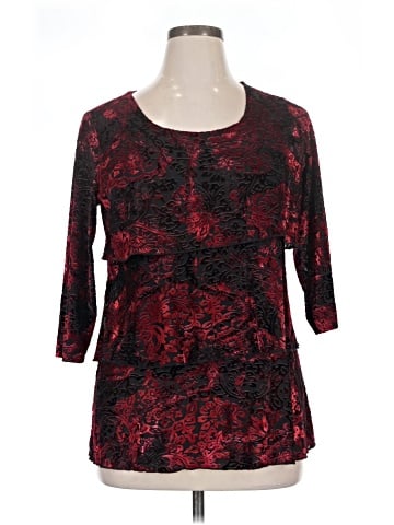 Roz & Ali 3/4 Sleeve Blouse (view 1)