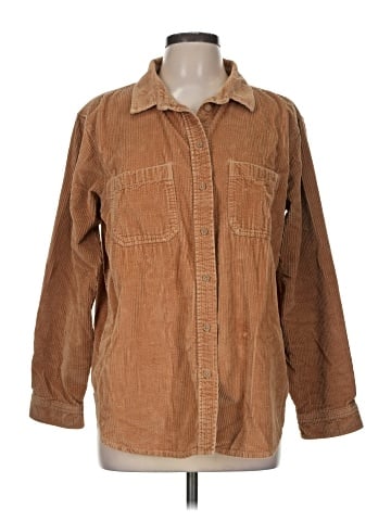 American Eagle Outfitters Long Sleeve Button-Down Shirt (view 1)
